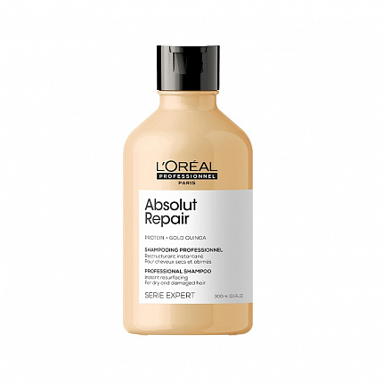 Шампунь для інтенсивного відновлення пошкодженого волосся L'оreal Professionnel Serie Expert Absolut Repair Gold Quinoa + Protein
