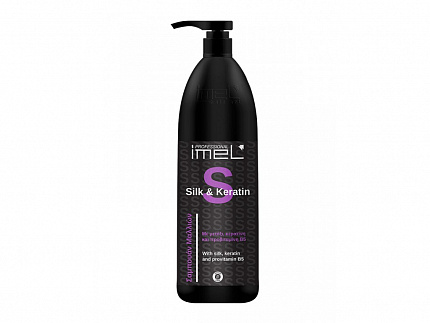 Зволожуючий шампунь для сухого і пошкодженого волосся Imel Silk & Keratin Shampoo